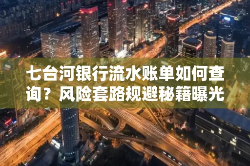 七台河银行流水账单如何查询?风险套路规避秘籍曝光?