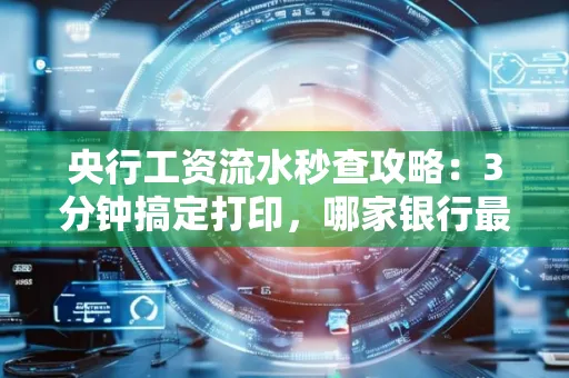央行工资流水秒查攻略:3分钟搞定打印,哪家银行最快?