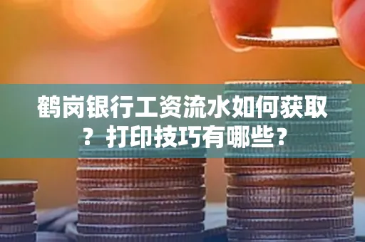 鹤岗银行工资流水如何获取?打印技巧有哪些?