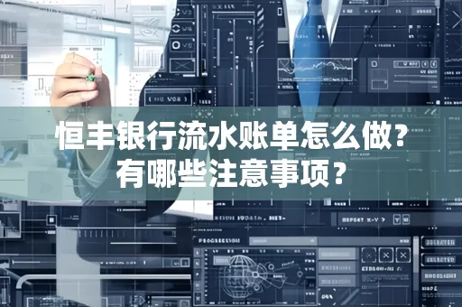 恒丰银行流水账单怎么做?有哪些注意事项?