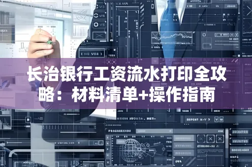 长治银行工资流水打印全攻略:材料清单+操作指南