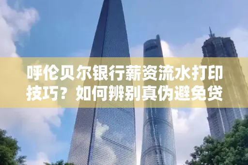 呼伦贝尔银行薪资流水打印技巧?如何辨别真伪避免贷款风险?
