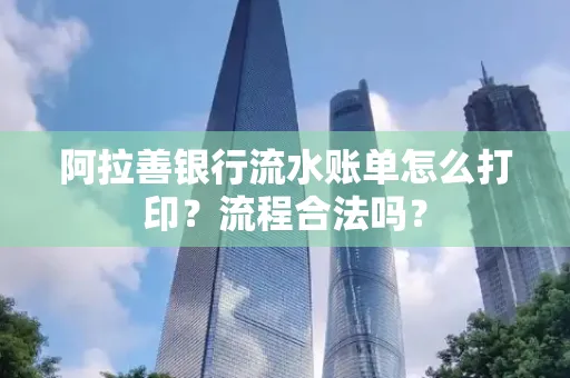 阿拉善银行流水账单怎么打印?流程合法吗?