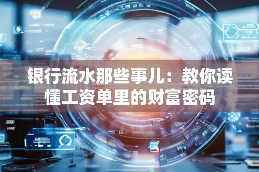 银行流水那些事儿：教你读懂工资单里的财富密码