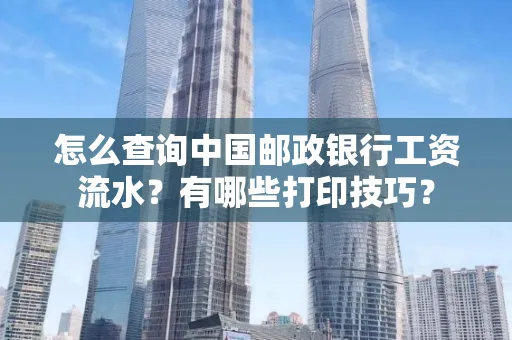 怎么查询中国邮政银行工资流水？有哪些打印技巧？