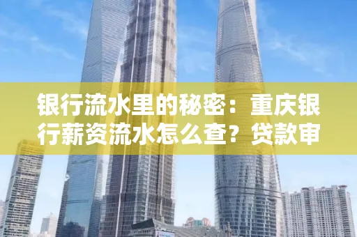 银行流水里的秘密:重庆银行薪资流水怎么查?贷款审批看这里