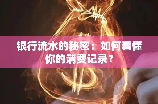 银行流水的秘密:如何看懂你的消费记录?