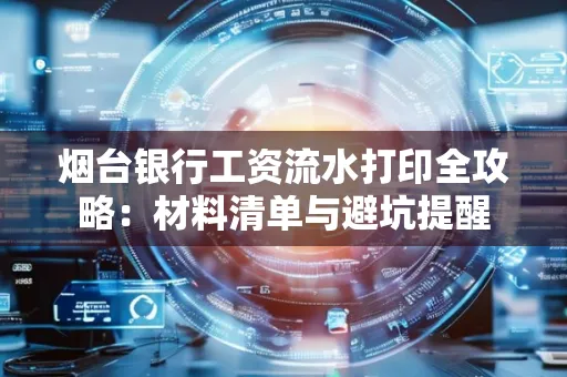 烟台银行工资流水打印全攻略:材料清单与避坑提醒