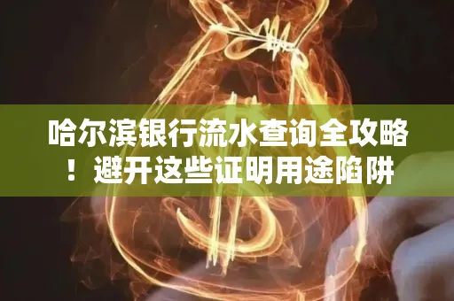 哈尔滨银行流水查询全攻略!避开这些证明用途陷阱