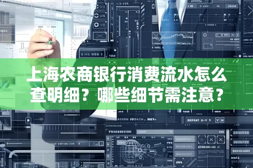 上海农商银行消费流水怎么查明细?哪些细节需注意?