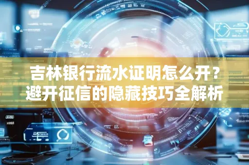 吉林银行流水证明怎么开?避开征信的隐藏技巧全解析