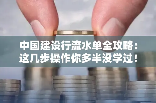 中国建设行流水单全攻略:这几步操作你多半没学过!