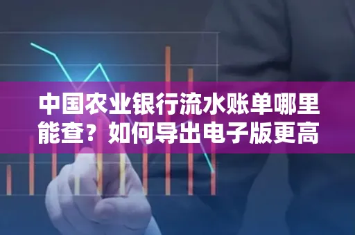 中国农业银行流水账单哪里能查？如何导出电子版更高效