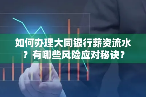 如何办理大同银行薪资流水？有哪些风险应对秘诀？