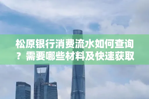 松原银行消费流水如何查询?需要哪些材料及快速获取方法?