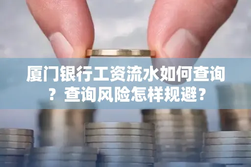 厦门银行工资流水如何查询?查询风险怎样规避?