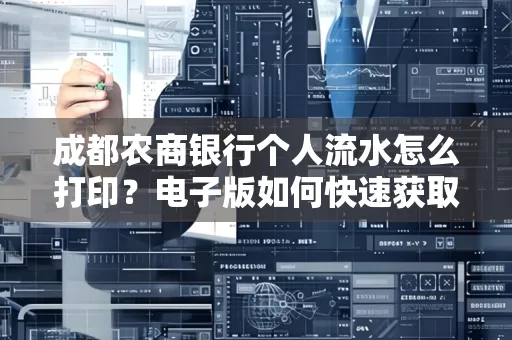 成都农商银行个人流水怎么打印?电子版如何快速获取?