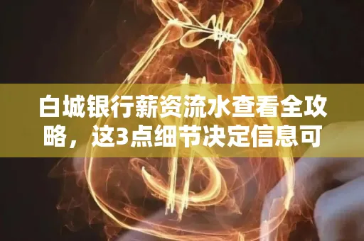 白城银行薪资流水查看全攻略,这3点细节决定信息可靠性