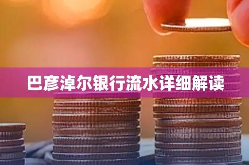 巴彦淖尔银行流水详细解读