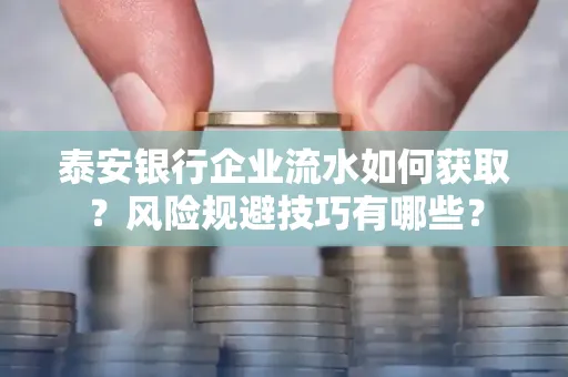 泰安银行企业流水如何获取?风险规避技巧有哪些?